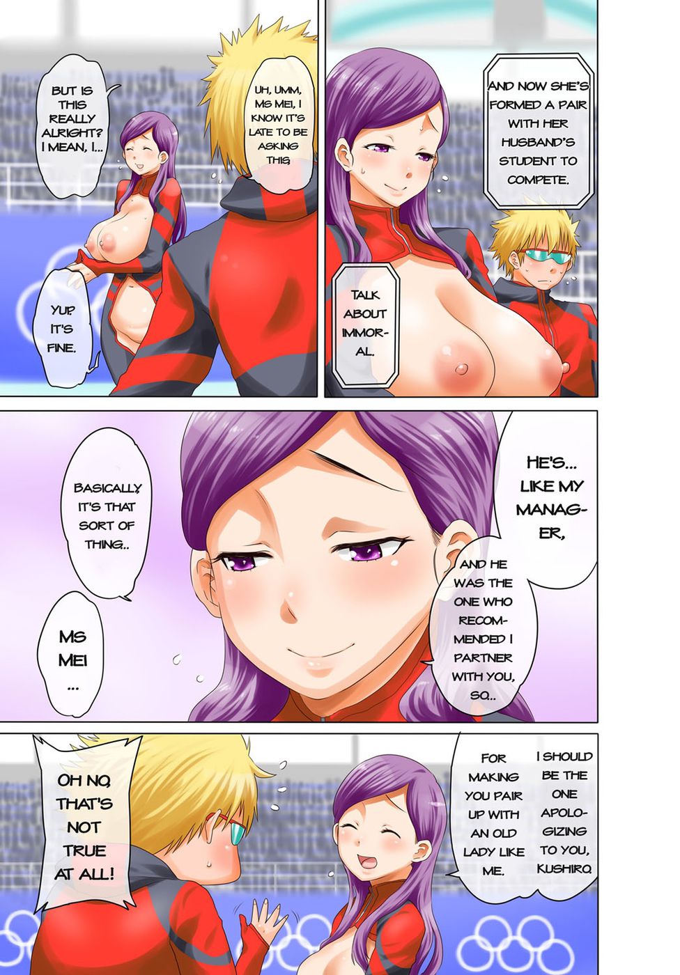 Hentai Manga Comic-Secret Olympics! -Pairs of Completely Naked Men and Women Play Winter Sports-Read-54